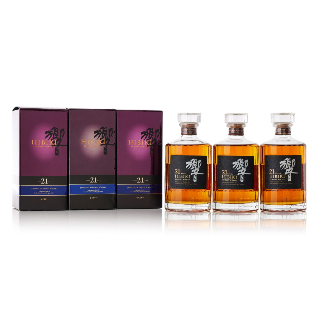 View full screen - View 1 of Lot 6282. 響 Hibiki 21 Year Old 43.0 abv NV (3 BT70).