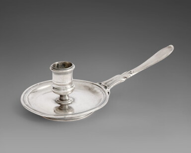 View full screen - View 1 of Lot 551. A Louis XV Silver Chamberstick, Claude-Alexis Moulineau, Tolouse or Montpellier, 1733-34.
