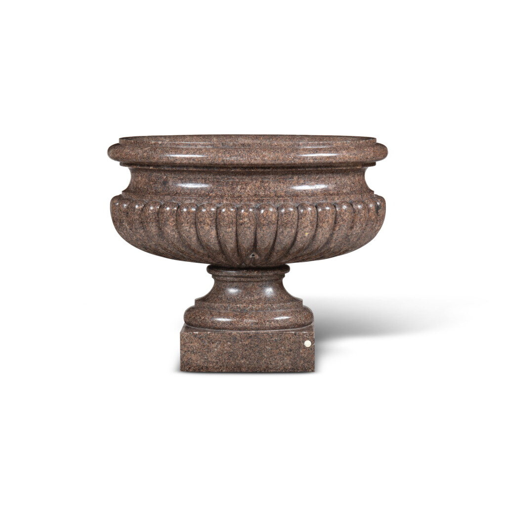 View full screen - View 1 of Lot 531. A matched pair of large scale granite basins, 19th century.