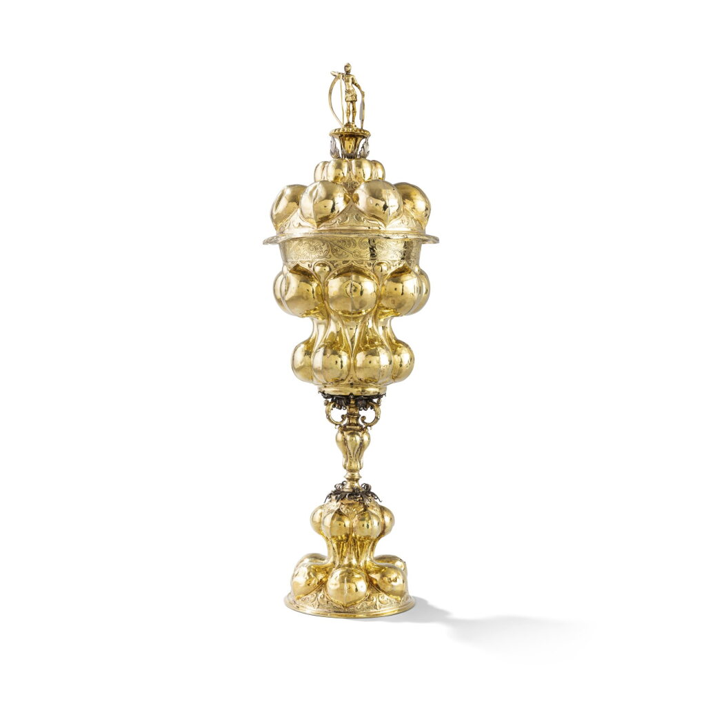 View full screen - View 1 of Lot 189. A German silver-gilt cup and cover, Peter Wibers, Nuremberg, circa 1620.