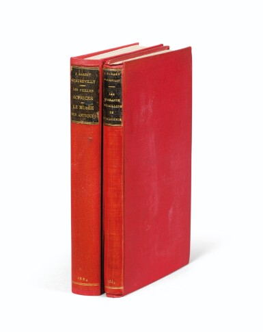 View full screen - View 1 of Lot 63. Ens. 2 ouvrages en édition originale, de la bibliothèque des Goncourt..