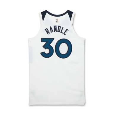 View full screen - View 1 of Lot 46. Julius Randle ‘Christmas Day’ Minnesota Timberwolves 2024-2025 Game Worn Association Edition Jersey | Double-Double.