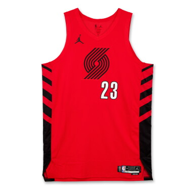 View full screen - View 1 of Lot 59. Donovan Clingan Portland Trail Blazers 2025-2026 Emirates NBA Cup Game Worn Statement Edition Jersey | Matched to 2 Games.
