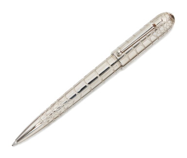 View full screen - View 1 of Lot 37. DUNHILL | BRASS AND PALLADIUM PLATED ALLIGATOR BALLPOINT PEN, CIRCA.