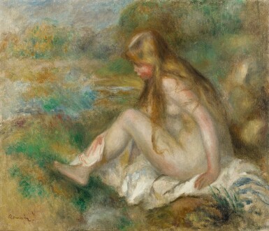 View full screen - View 1 of Lot 51. PIERRE-AUGUSTE RENOIR | LE BAIN.