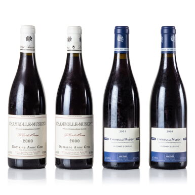 View full screen - View 1 of Lot 293. Chambolle Musigny, La Combe d'Orveaux 2000/2001 Anne Gros (8 BT).