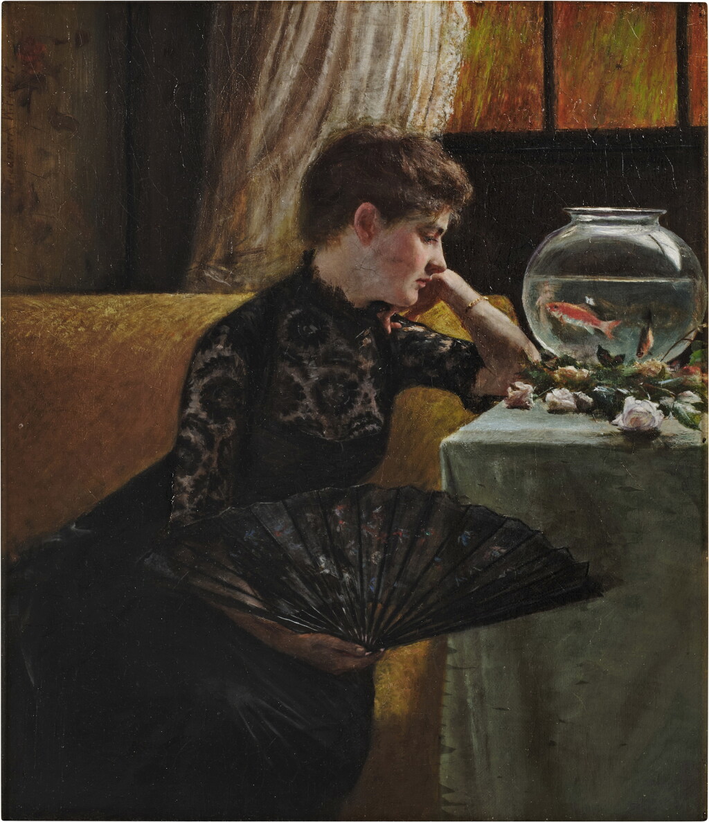 View full screen - View 1 of Lot 2210. Woman in Black Lace.