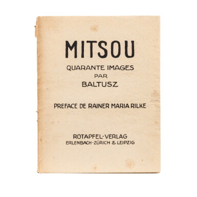 View full screen - View 1 of Lot 73. BALTHUS. Mitsou. Quarante images par Baltusz.