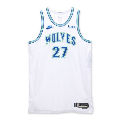 View full screen - View 1 of Lot 14. Rudy Gobert Minnesota Timberwolves 2023-2024 Game Worn Classic Edition Jersey | Defensive Player of the Year Season | Double-Double.