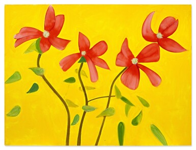 View full screen - View 1 of Lot 1129. Alex Katz 亞歷克斯・卡茨 | Red Dogwood I 紅山茱萸 I.