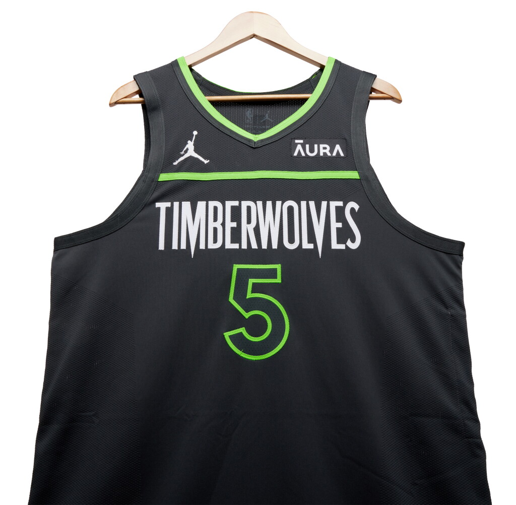 View full screen - View 1 of Lot 3. Anthony Edwards Minnesota Timberwolves 2023-2024 Game Worn Statement Edition Jersey .