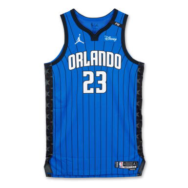 View full screen - View 1 of Lot 186. Tristan da Silva Orlando Magic 2024-2025 Emirates NBA Cup Game Worn Statement Edition Jersey .