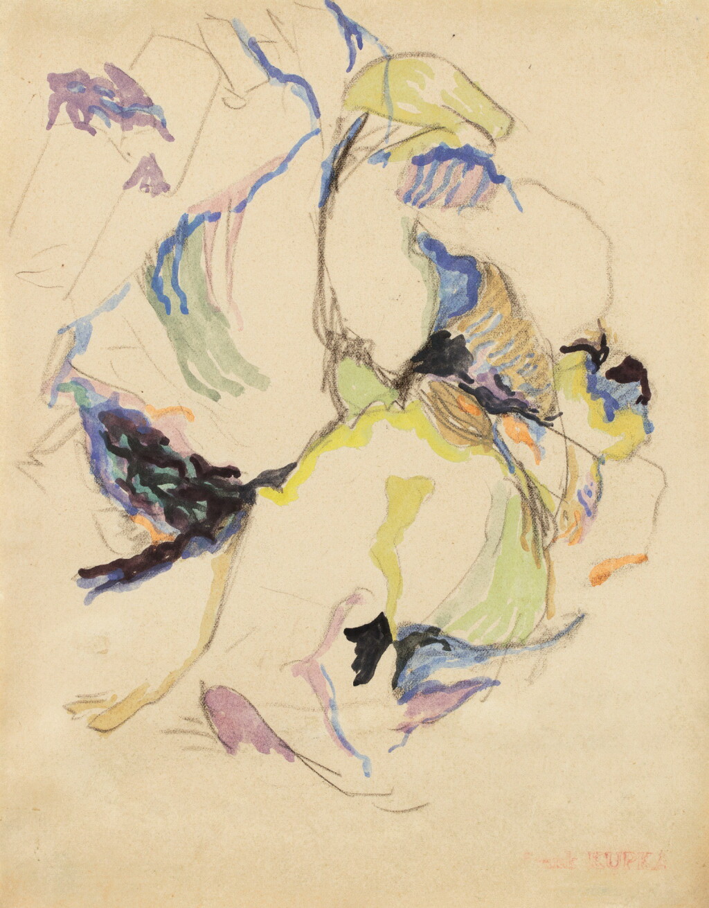 View full screen - View 1 of Lot 138. FRANTIŠEK KUPKA | ETUDE POUR FORMES FLASQUES.