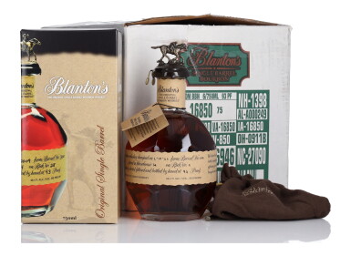 View full screen - View 1 of Lot 340. Blanton's Single Barrel 93 proof NV (6 BT 75cl).