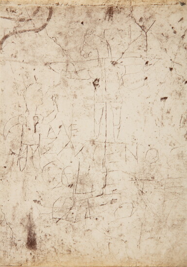 View full screen - View 1 of Lot 52. Untitled (Graffiti of the Crucifixion).