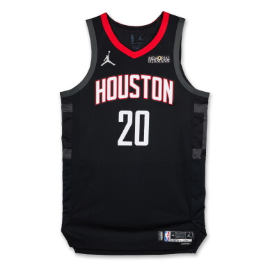 View full screen - View 1 of Lot 86. Josh Okogie Houston Rockets 2026 NBA Playoffs Western Conference Round 1 Game Worn Statement Edition Jersey | Game 1 .