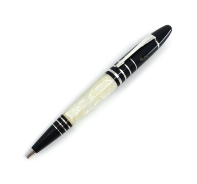 View full screen - View 1 of Lot 134. MONTBLANC | A LIMITED EDITION BLACK AND WHITE RESIN BALLPOINT PEN, CIRCA 2002.
