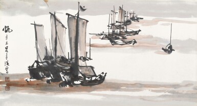 View full screen - View 1 of Lot 2737. Lü Shoukun (Lui Shou-Kwan) 呂壽琨 | Sails 帆.