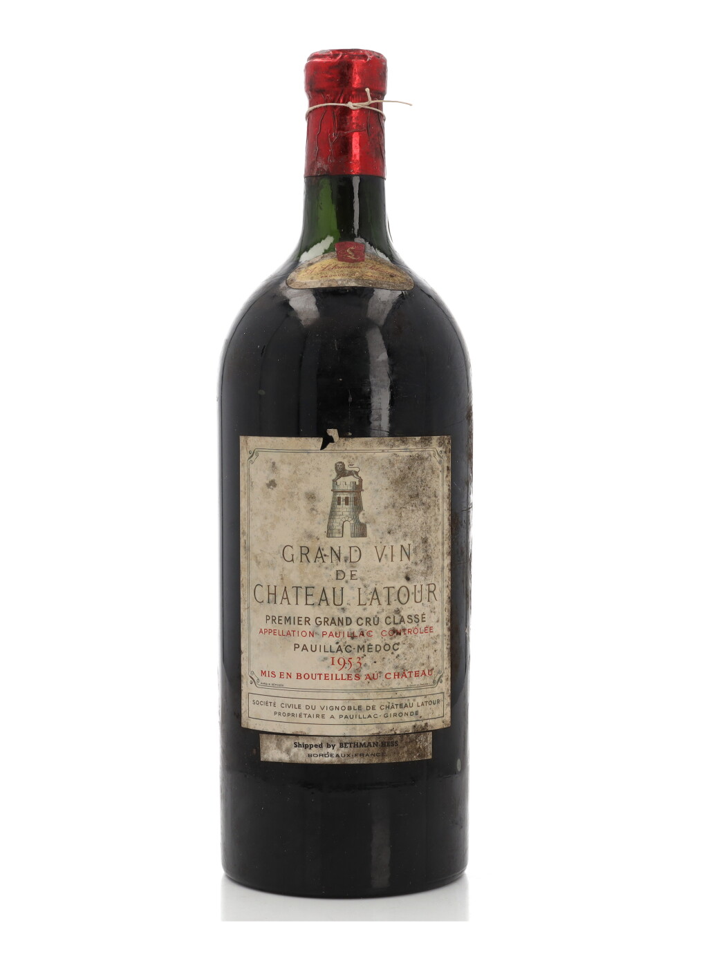 View full screen - View 1 of Lot 15. Château Latour 1953 (1 JM45).