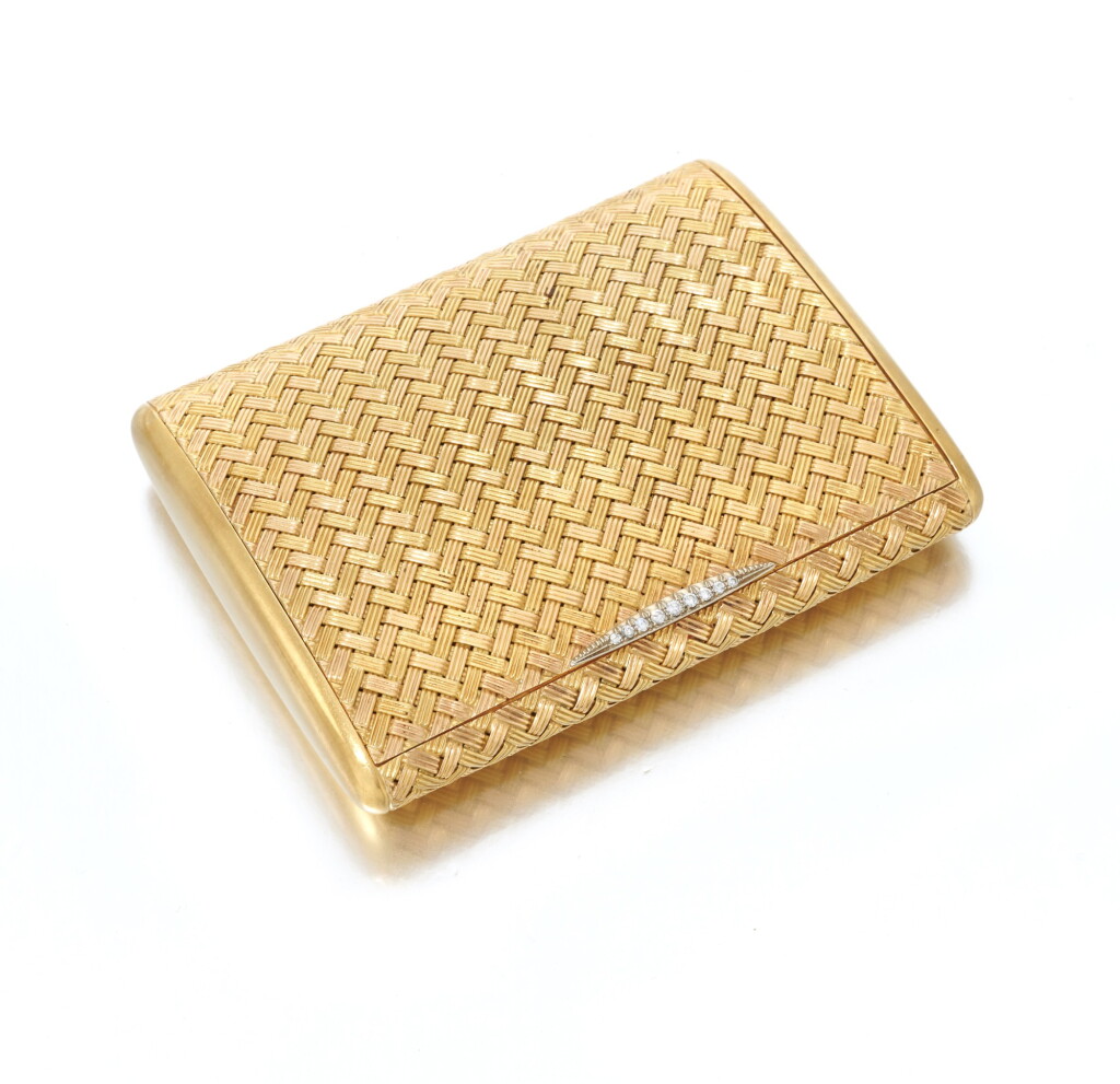 View full screen - View 1 of Lot 51. Diamond cigarette case (Portasigarette in diamanti ).