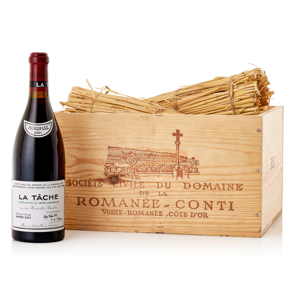 View full screen - View 1 of Lot 6048. La Tâche 2001 Domaine de la Romanée-Conti (6 BT).