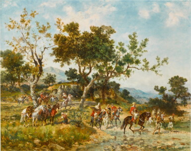 View full screen - View 1 of Lot 89. Fording the River.