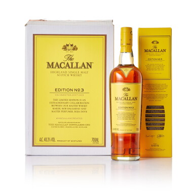 View full screen - View 1 of Lot 8146. The Macallan Edition No.3 48.3 abv NV (6 BT70).