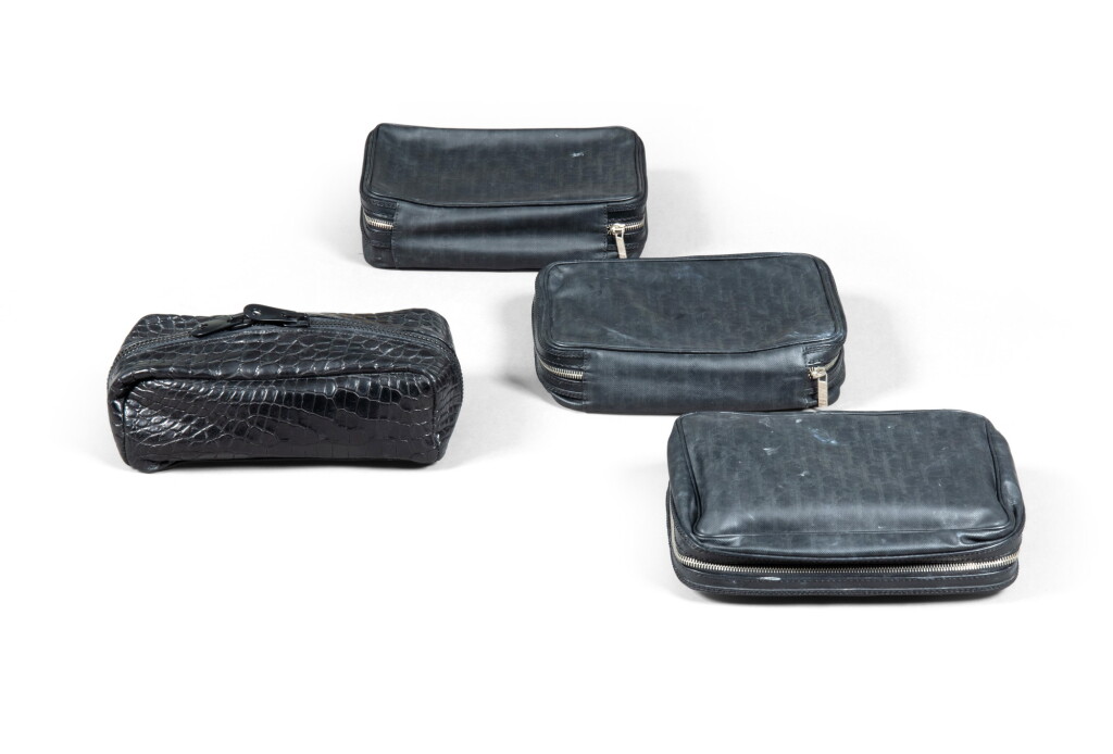 View full screen - View 1 of Lot 1024. Set of three toilet bags Dior | Lot de trois trousses de toilette Dior.