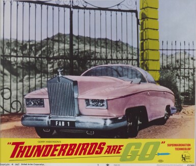 View full screen - View 1 of Lot 71. Thunderbirds are Go (1966), lobby card number 5, first US release (1968).
