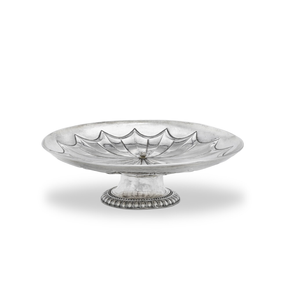 View full screen - View 1 of Lot 1. A Italian parcel-gilt silver standing dish, Venice, 16th century.