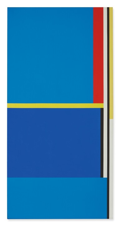 View full screen - View 1 of Lot 2. Abstraction in Two Blues.