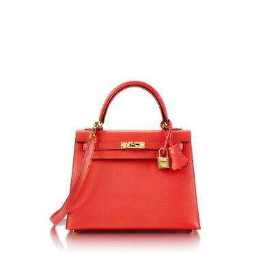 View full screen - View 1 of Lot 8358. Rose Jaipur Epsom Sellier Kelly 25 Gold Hardware, 2016.