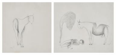 View full screen - View 1 of Lot 57. Untitled (Set of 2 Drawings).
