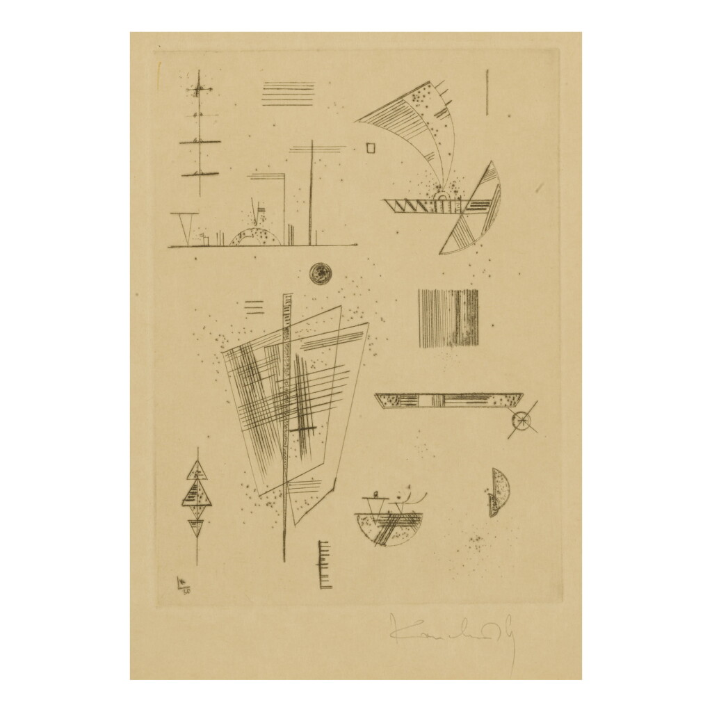 View full screen - View 1 of Lot 8. WASSILY KANDINSKY | ERSTE RADIERUNG FÜR DIE EDITIONS "CAHIERS D'ART" (ROETHEL 194).