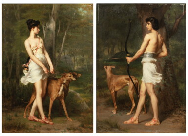 View full screen - View 1 of Lot 149. GASTON CASIMIR SAINT-PIERRE | DIANA AND ACTAEON.