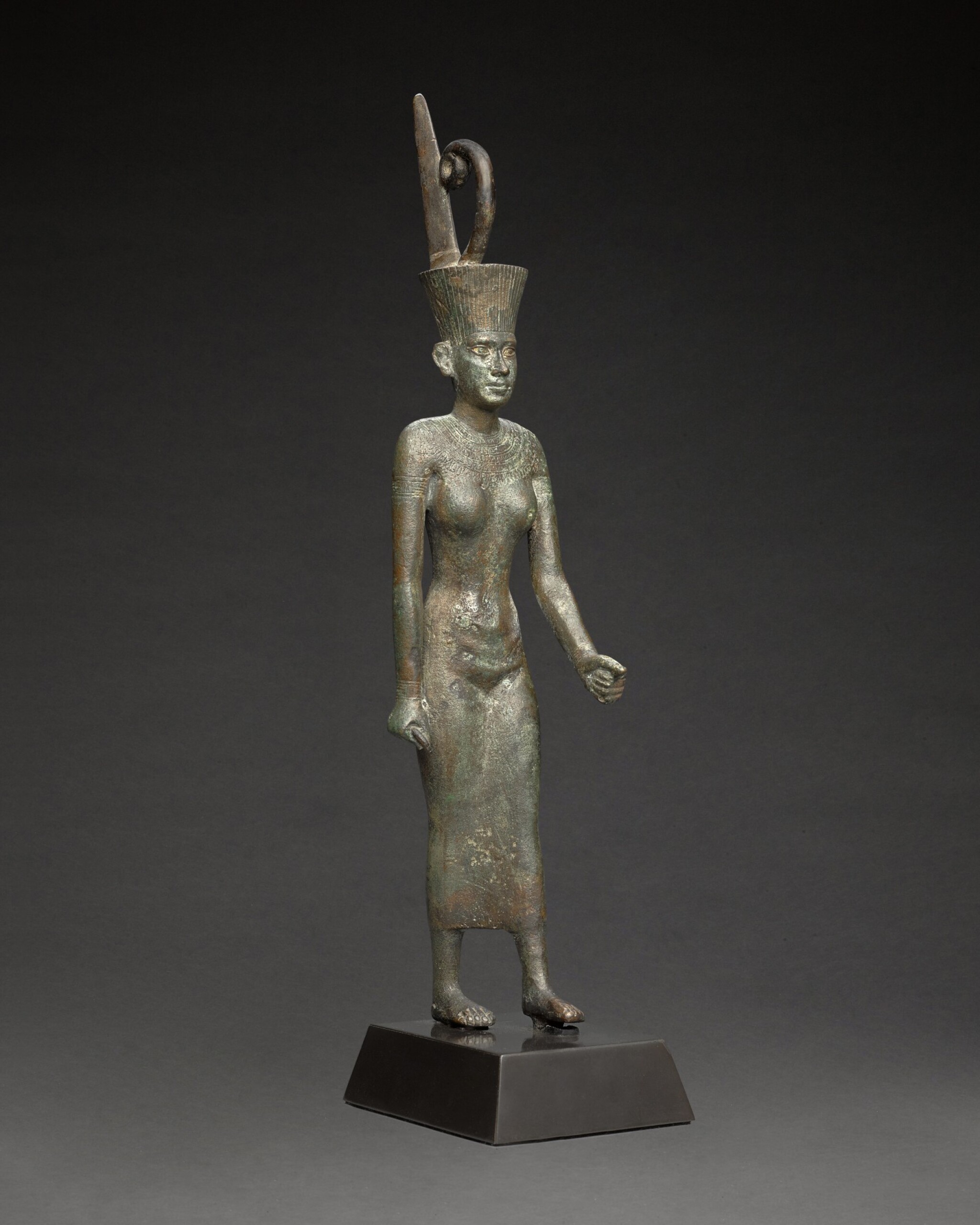 An Egyptian Bronze Figure of the Goddess Neith, 26th Dynasty, 664-525 B ...