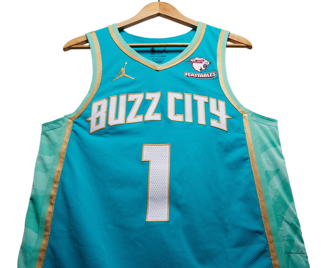 View full screen - View 1 of Lot 80. LaMelo Ball Charlotte Hornets 2023-2024 In-Season Tournament Game Worn City Edition Jersey.
