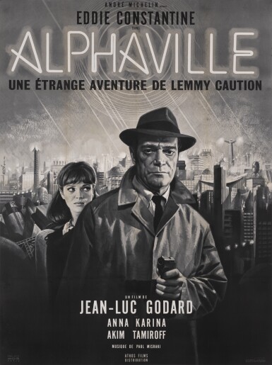 View full screen - View 1 of Lot 26. Alphaville (1965) poster, French.