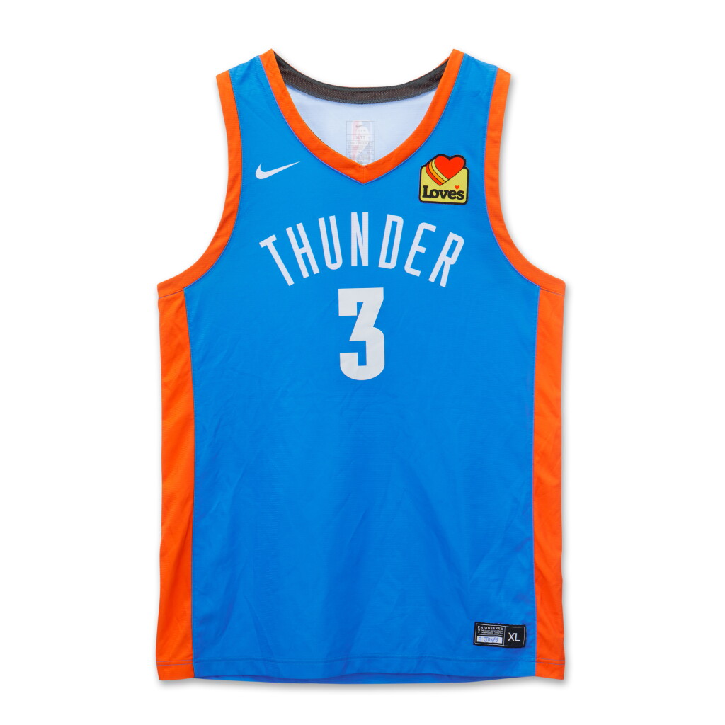 View full screen - View 1 of Lot 5. Dillon Jones Oklahoma City Thunder 2024 Summer League Game Worn Jersey | NBA 2K25 Summer League Debut.