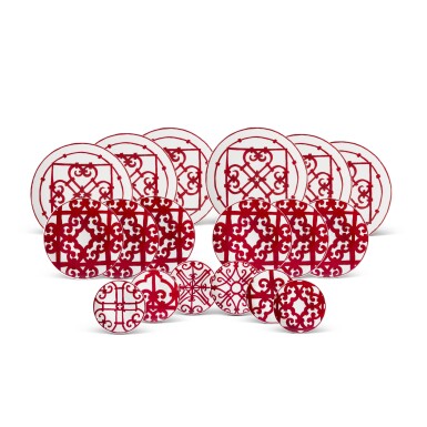 View full screen - View 1 of Lot 739. Set of Thirty Six Balcon du Guadalquivir Porcelain Tableware Sets.
