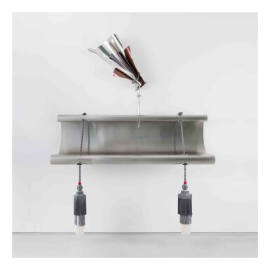 View full screen - View 1 of Lot 388. Wave Console ("Flying Shelf").