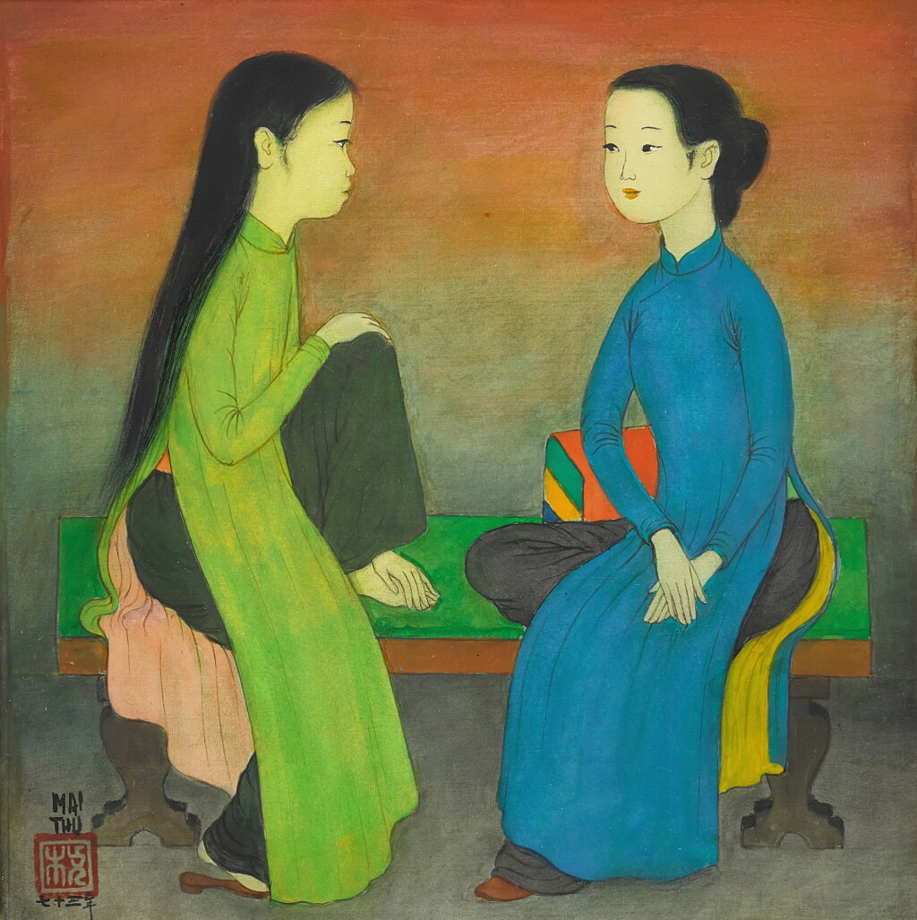 View full screen - View 1 of Lot 139. Mai Trung Thu 枚中栨 (梅忠恕) | Conversation 對話.