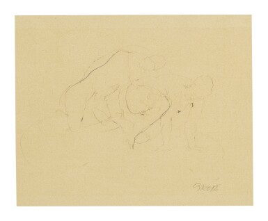 View full screen - View 1 of Lot 111. GEORGE GROSZ | EROTISCHE SZENE (EROTIC SCENE).