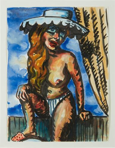 View full screen - View 1 of Lot 264. Girl in Hat.