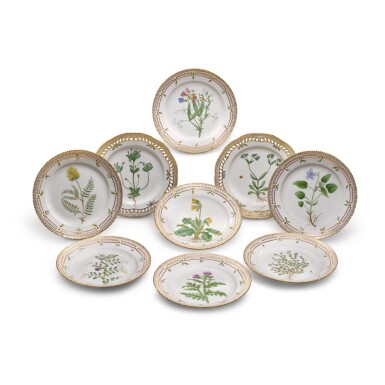 View full screen - View 1 of Lot 51. A Royal Copenhagen `Flora Danica` pattern part service, Mid 20th century.