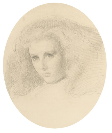 View full screen - View 1 of Lot 8. SIR WILLIAM BLAKE RICHMOND, R.A. | Portrait of Edith Liddell.