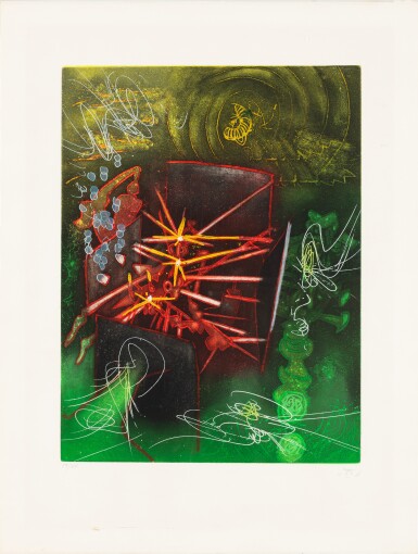 View full screen - View 1 of Lot 149. Plate from the Saison en Enfer portfolio.