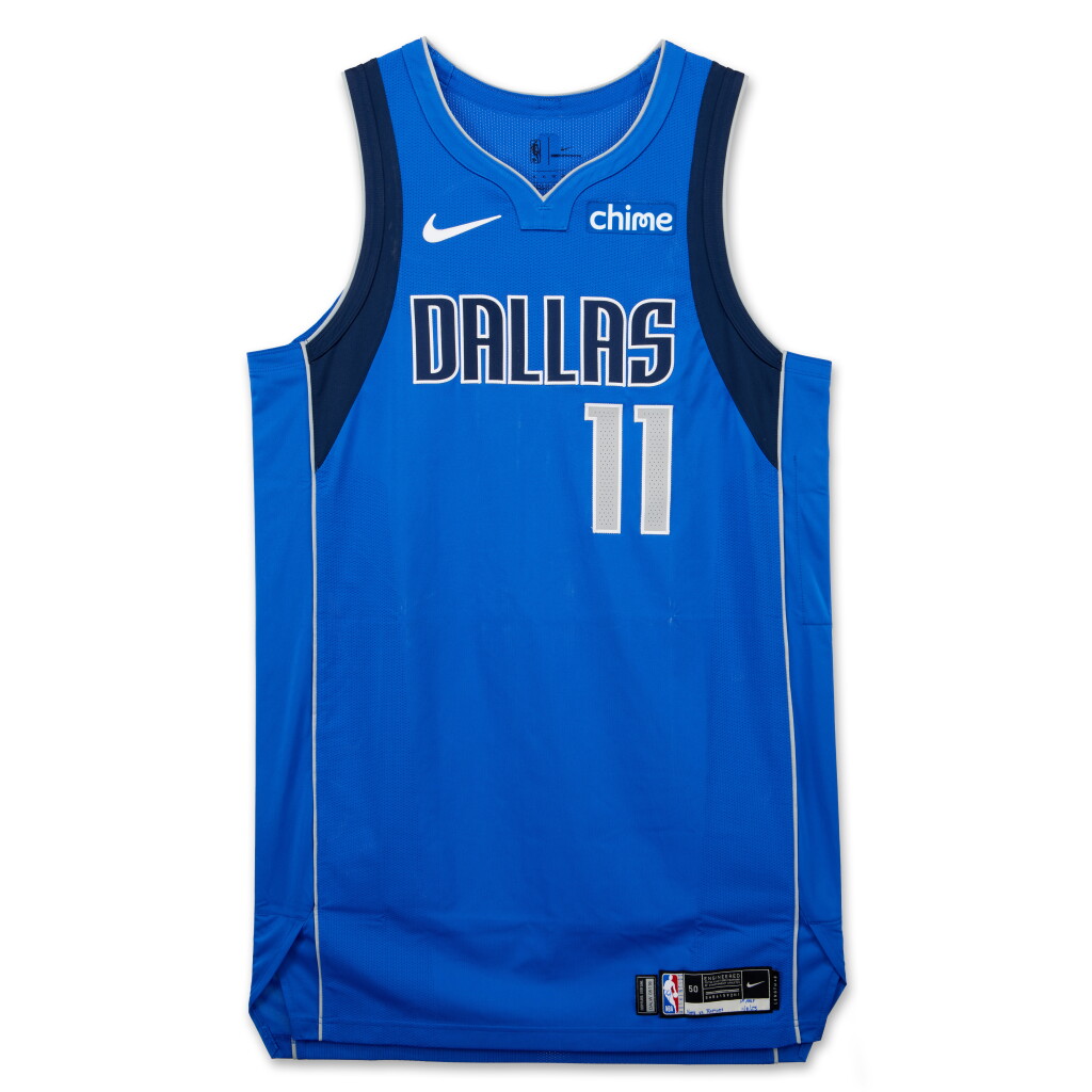 View full screen - View 1 of Lot 6. Kyrie Irving Dallas Mavericks 2023-2024 Game Worn Icon Edition Jersey.