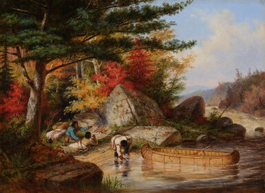 View full screen - View 1 of Lot 16. Indians by the River.