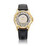 Patek Philippe | Reference 5110 | A yellow gold world time wristwatch, Retailed by Tiffany & Co., Circa 2000 | 百達翡麗 | 型號5110 | 黃金世界時間腕錶,由 Tiffany & Co. 發行,約2000年製